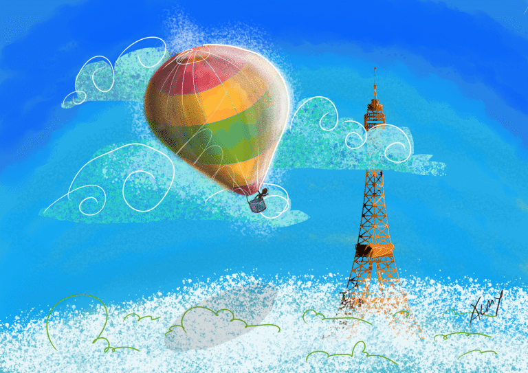 Uma viagem de balão