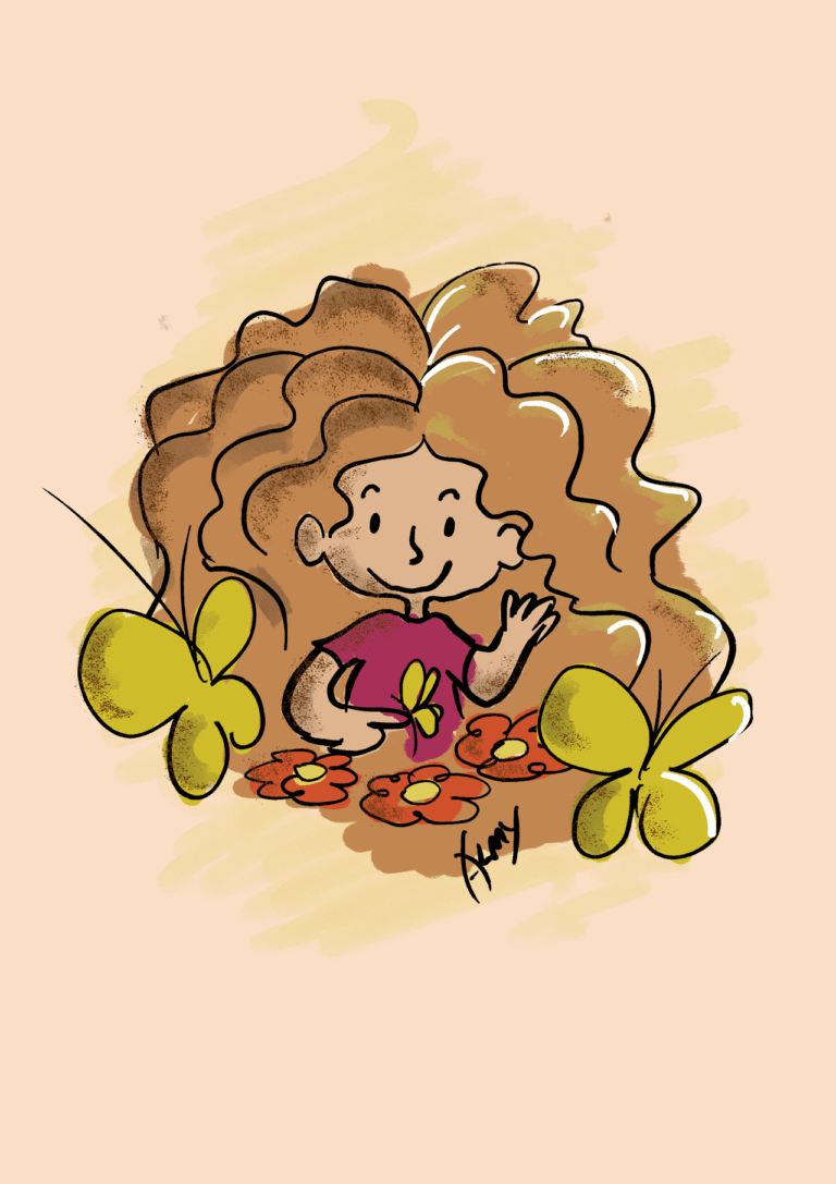 Helena and the butterflies